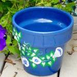 Blue Flower Pot/ Planter W..
