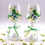 Painted Wine Glasses With ..