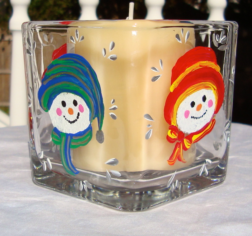 Snowman Candle Holder/ Potpourri Holder on Luulla